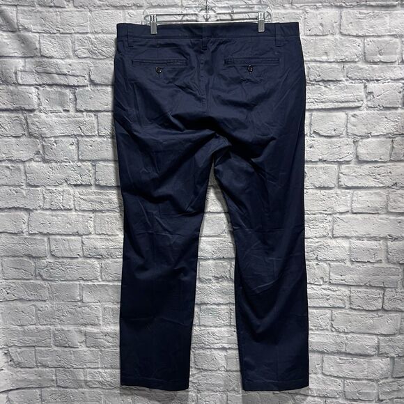 UNTUCKit Relaxed Fit Men Cotton Navy Blue Casual Chino Khaki Pants Size 38X31 - Picture 3 of 14